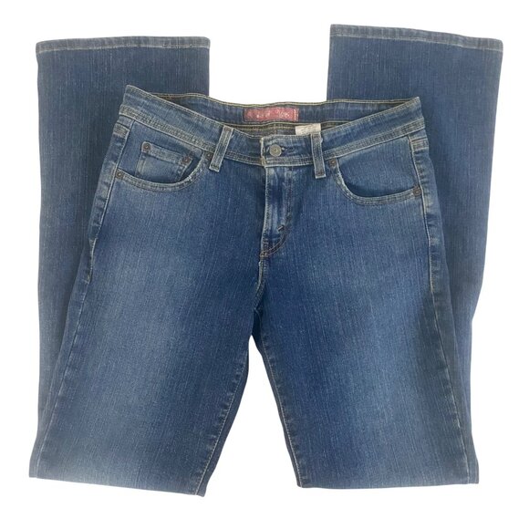 Levis Superlow Bootcut 518 Jeans Womens 9L Medium Wash Denim 32x33 Stretch Retro - Picture 4 of 16